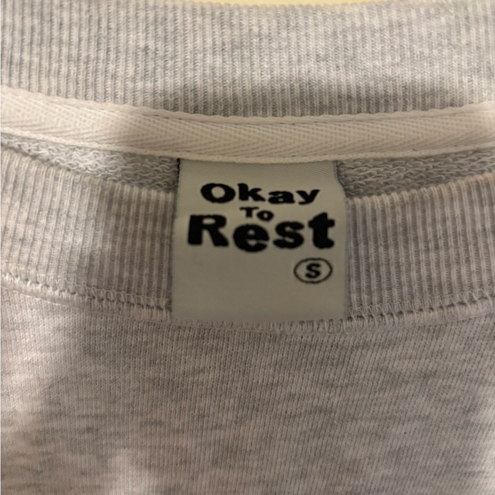 okay to rest crewneck - Picture 2 of 3
